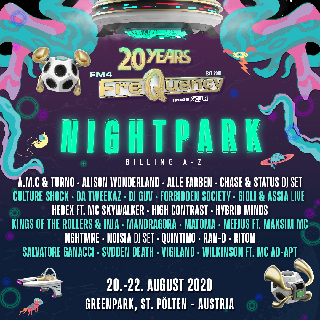 FQ20 Line Up Phase 2 - Nightpark FM4 Frequency Festival